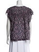 Isabel Marant Printed Crew Neck Blouse