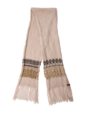 Isabel Marant Checkered Print Wool Scarf
