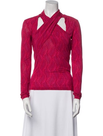 Isabel Marant Printed V-Neck Sweatshirt