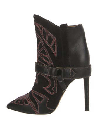 Isabel Marant Suede Printed Moto Boots