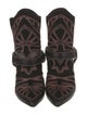 Isabel Marant Suede Printed Moto Boots