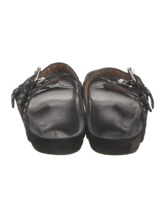 Isabel Marant Suede Eyelet Trim Slides
