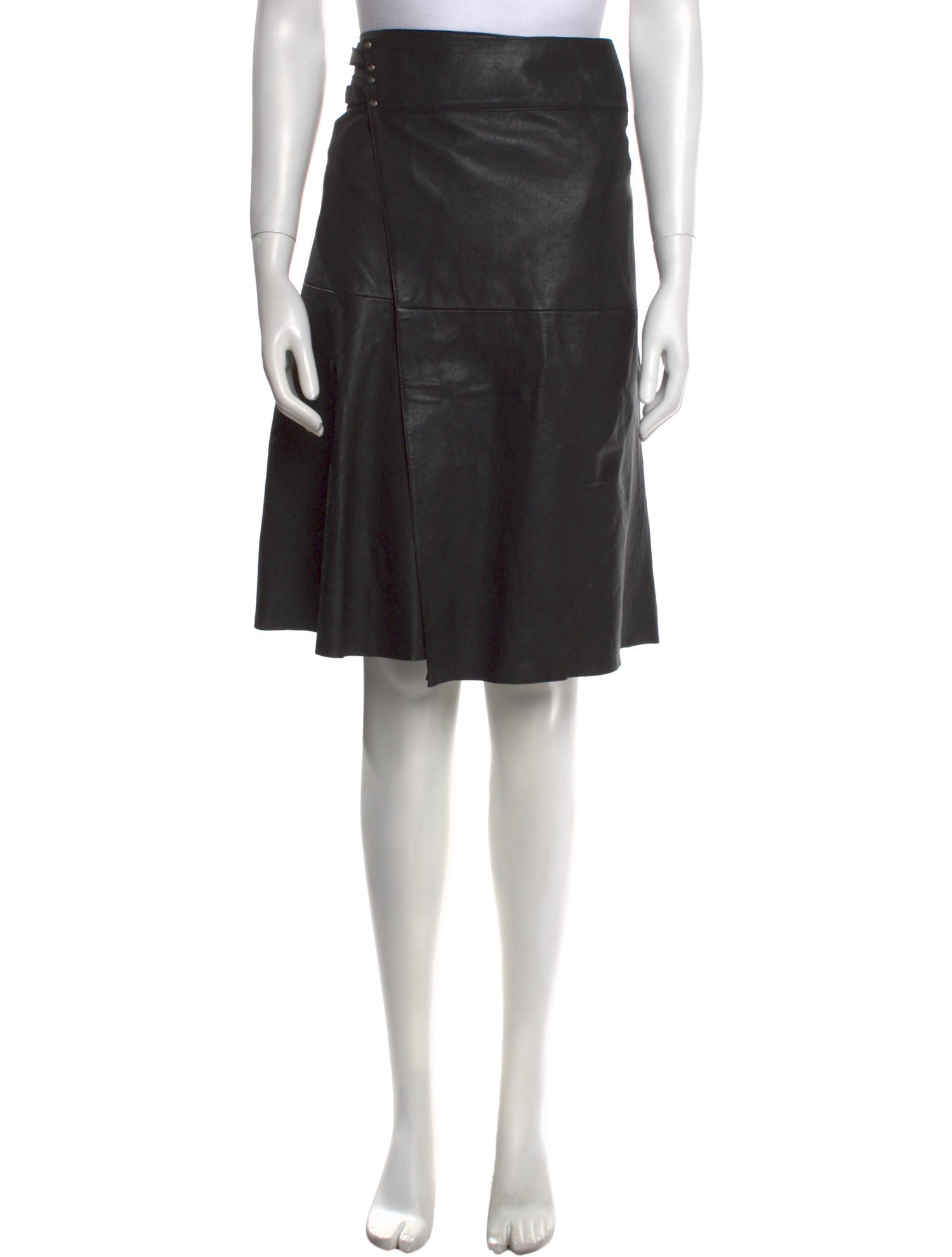 Isabel Marant Leather Knee-Length Skirt
