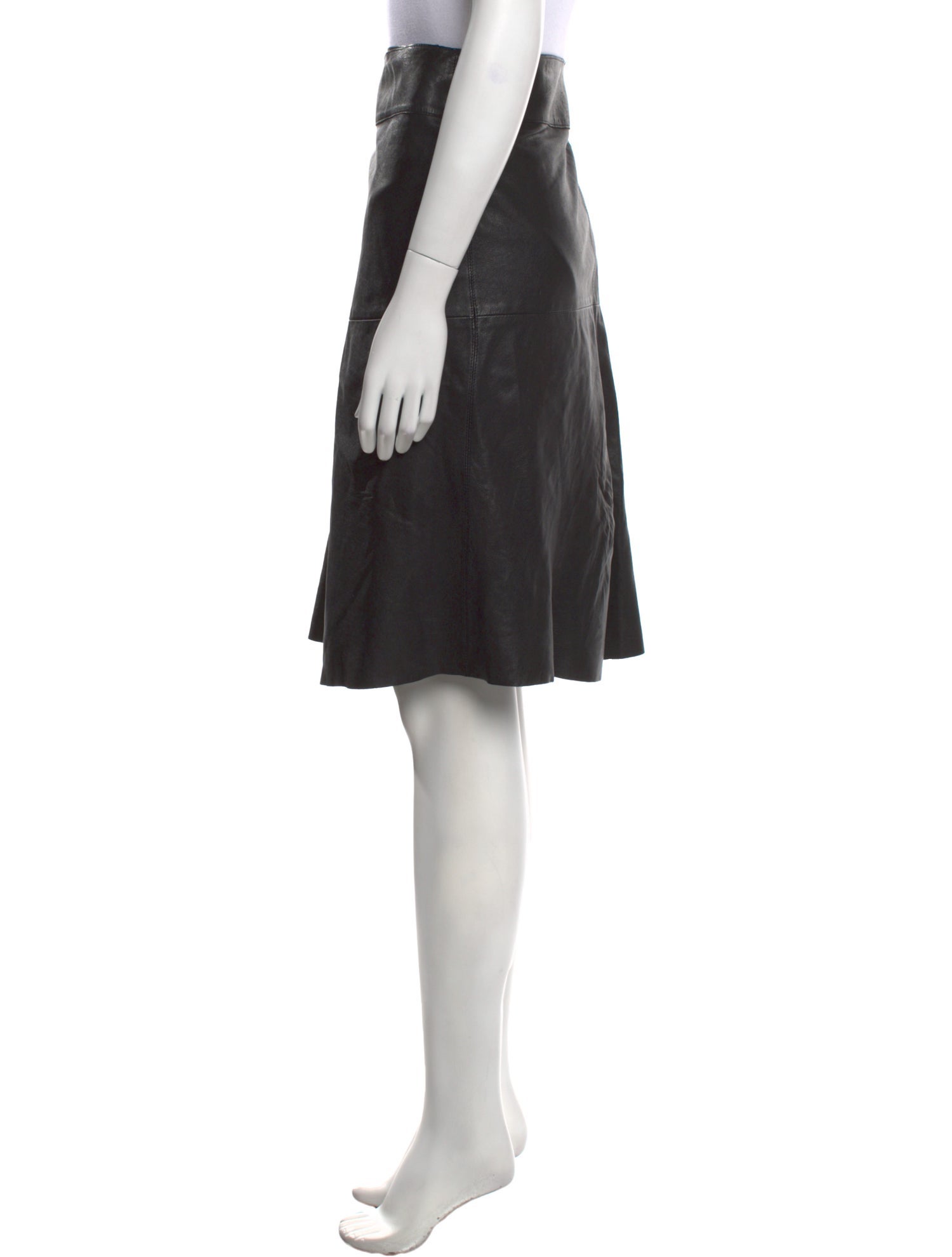 Isabel Marant Leather Knee-Length Skirt