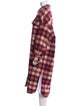 Isabel Marant Wool Plaid Print Coat
