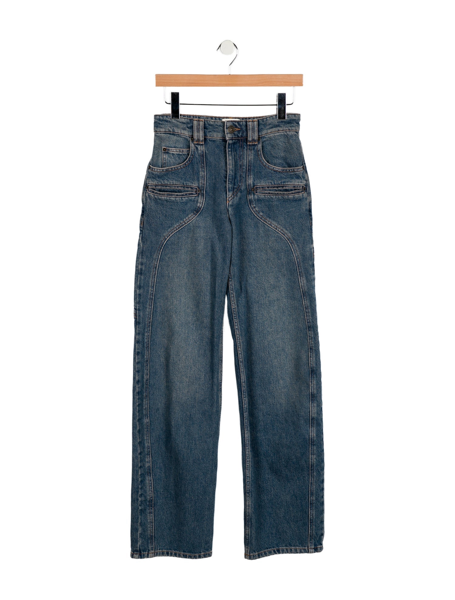 Isabel Marant Mid-Rise Wide Leg Jeans