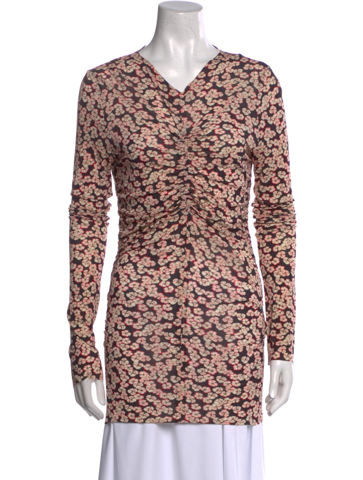 Isabel Marant Animal Print V-Neck Tunic