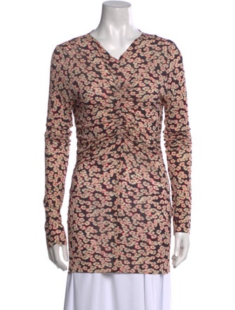 Isabel Marant Animal Print V-Neck Tunic