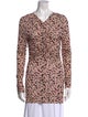 Isabel Marant Animal Print V-Neck Tunic