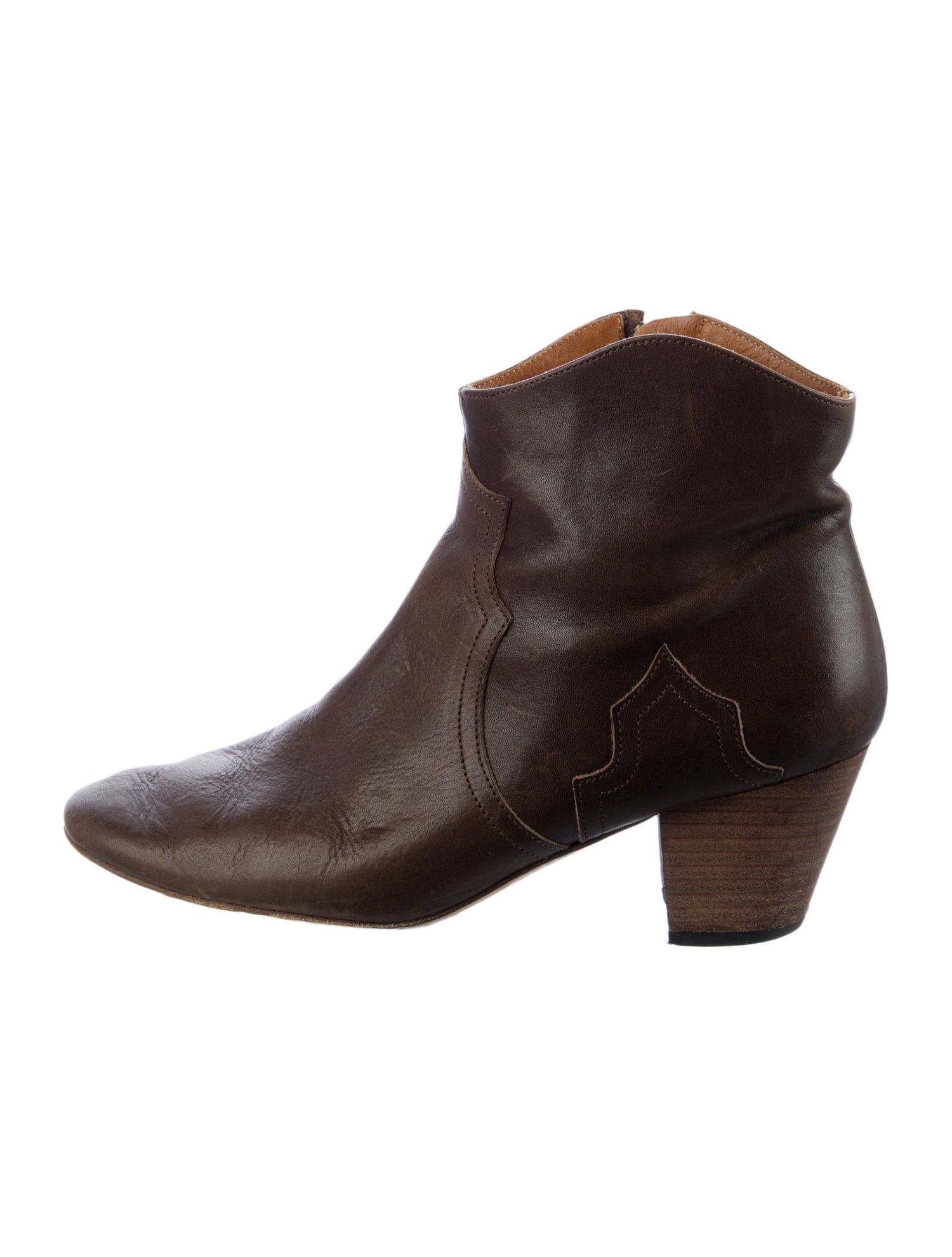 Isabel Marant Leather Western Boots