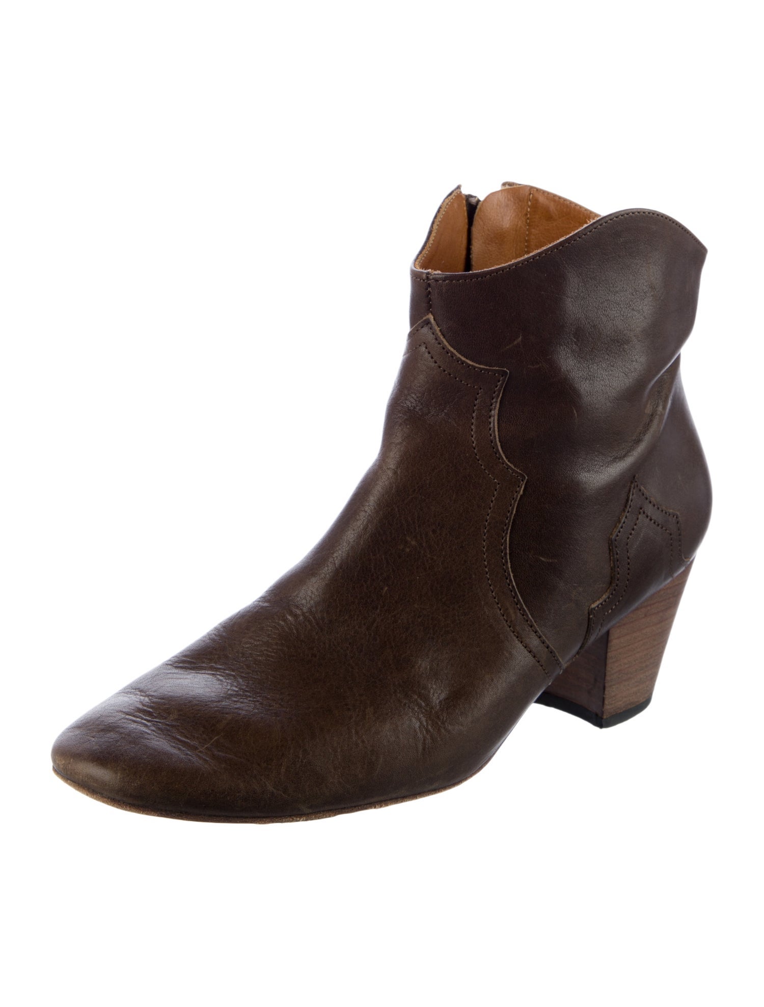 Isabel Marant Leather Western Boots