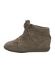 Isabel Marant Suede Wedge Sneakers