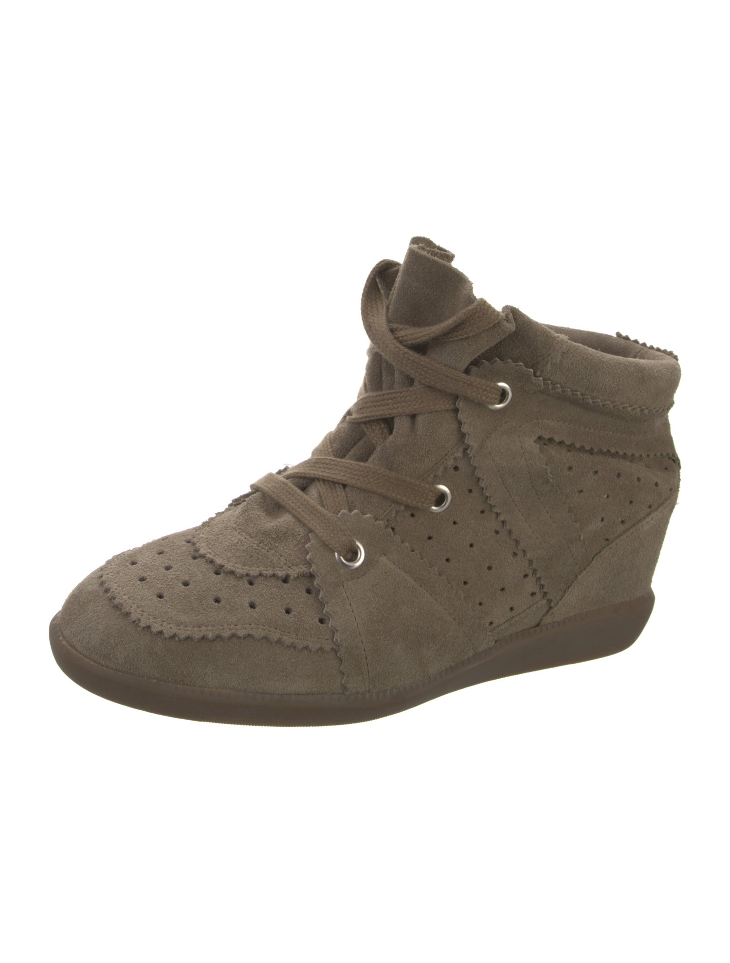 Isabel Marant Suede Wedge Sneakers