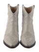 Isabel Marant Leather Embroidered Accent Western Boots