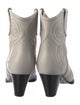 Isabel Marant Leather Embroidered Accent Western Boots