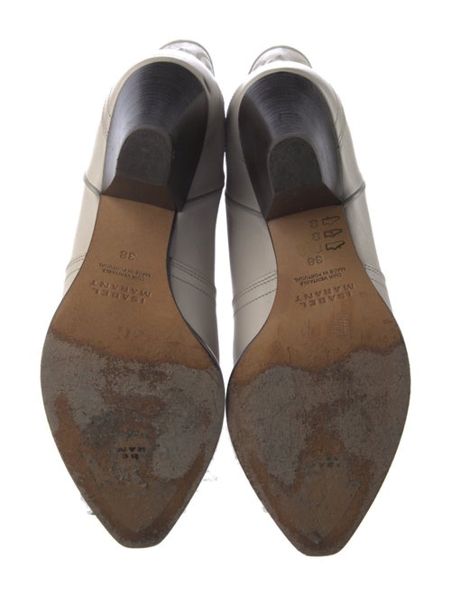 Isabel Marant Leather Embroidered Accent Western Boots