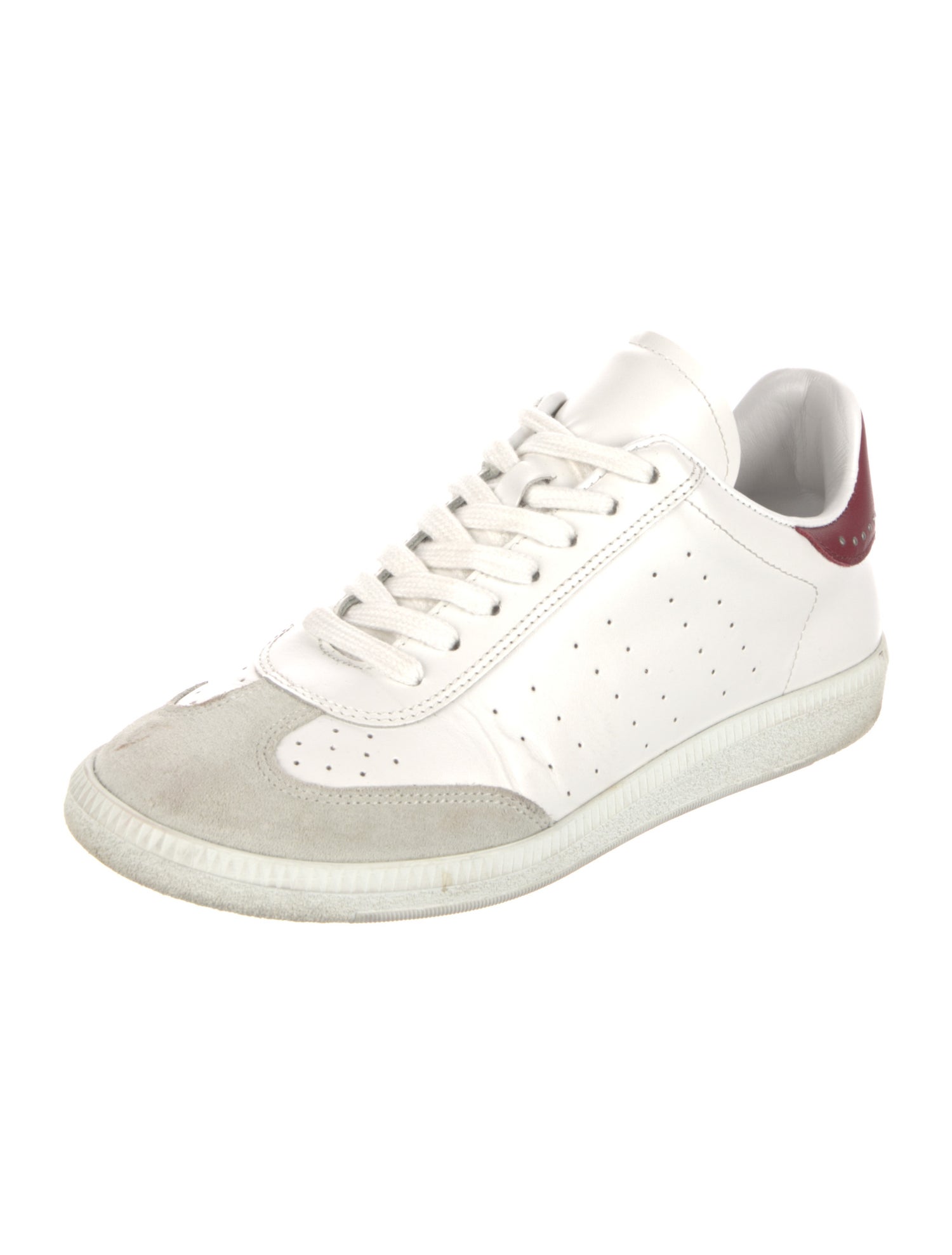 Isabel Marant Leather Studded Accents Sneakers
