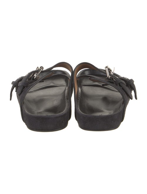 Isabel Marant Suede Embroidered Accent Slides