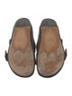 Isabel Marant Suede Embroidered Accent Slides