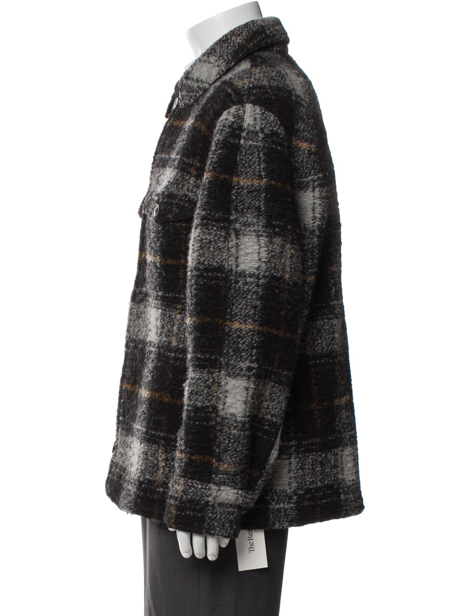 Isabel Marant Wool Plaid Print Peacoat