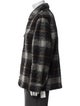 Isabel Marant Wool Plaid Print Peacoat