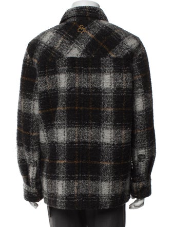 Isabel Marant Wool Plaid Print Peacoat