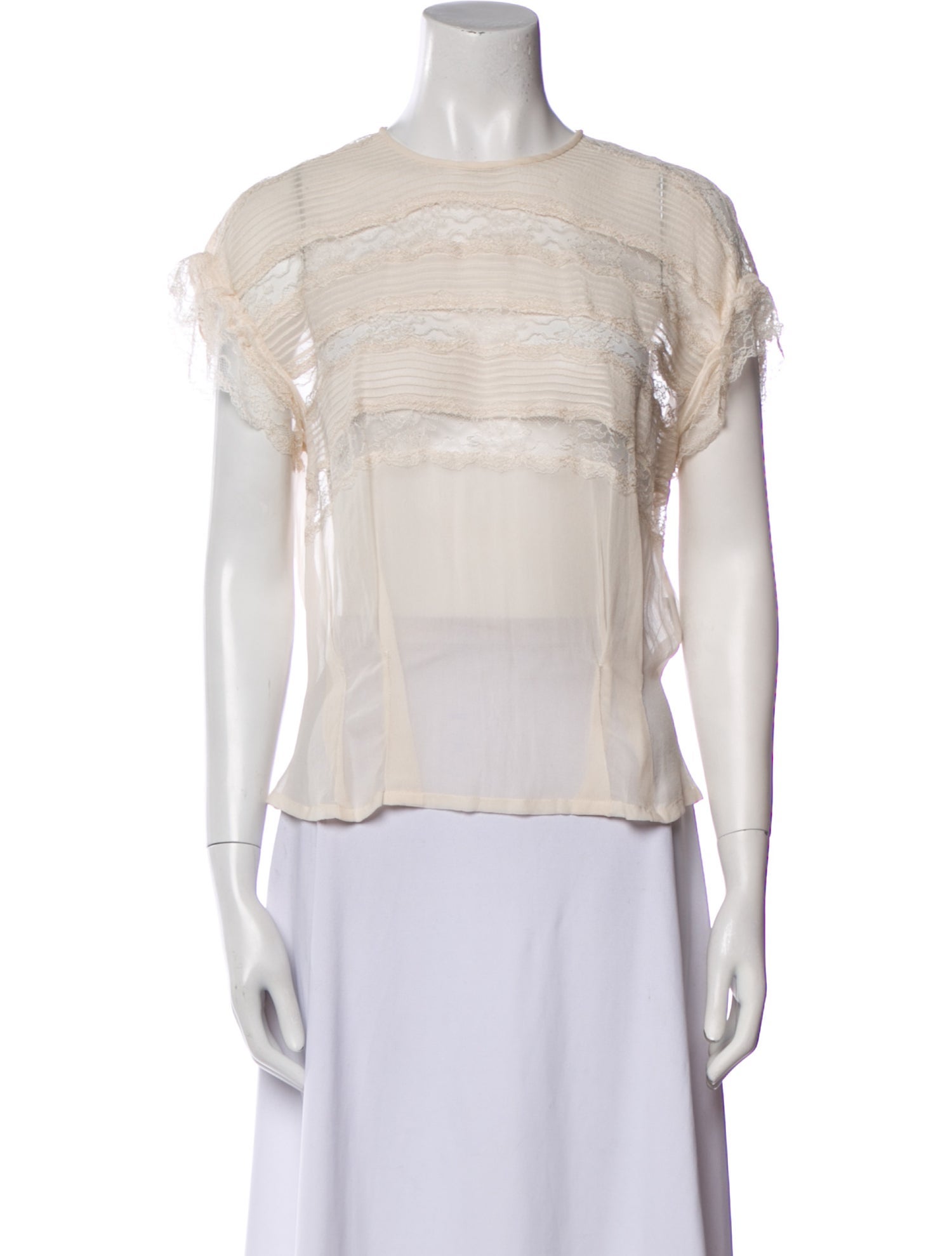 Isabel Marant Crew Neck Short Sleeve Blouse