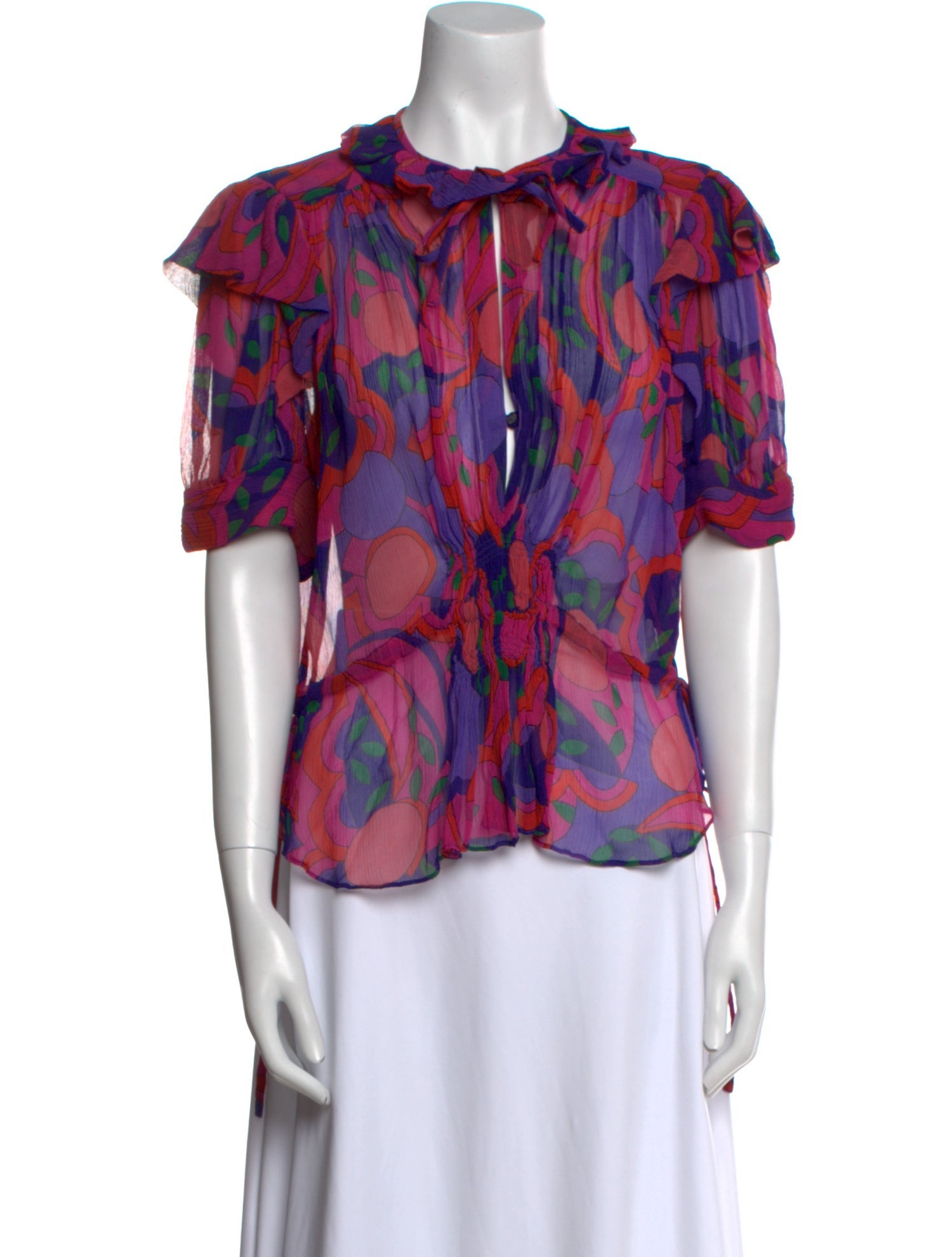 Isabel Marant Silk Floral Print Blouse