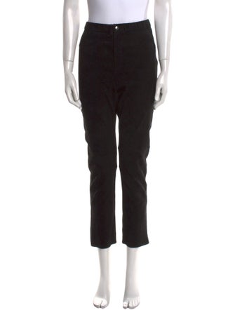 Isabel Marant Lamb Leather Straight Leg Pants