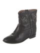 Isabel Marant Leather Studded Accents Combat Boots