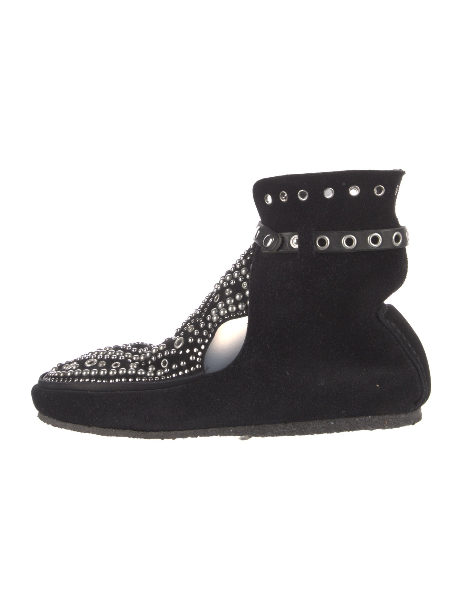 Isabel Marant Suede Patterned Combat Boots