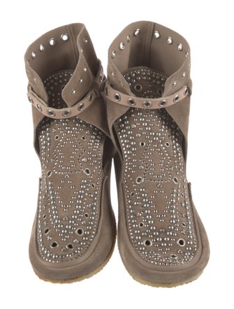 Isabel Marant Suede Studded Accents Boots