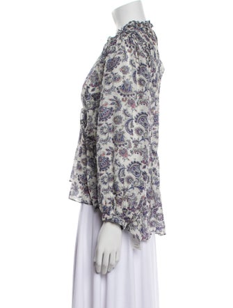 Isabel Marant Silk Floral Print Blouse