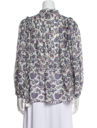 Isabel Marant Silk Floral Print Blouse