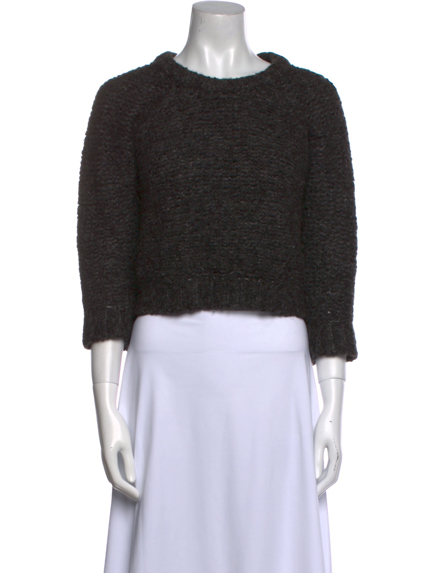 Isabel Marant Alpaca Crew Neck Crop Top