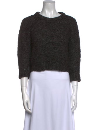 Isabel Marant Alpaca Crew Neck Crop Top