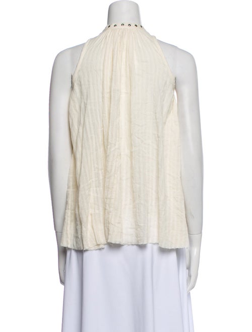 Isabel Marant Mock Neck Sleeveless Crop Top