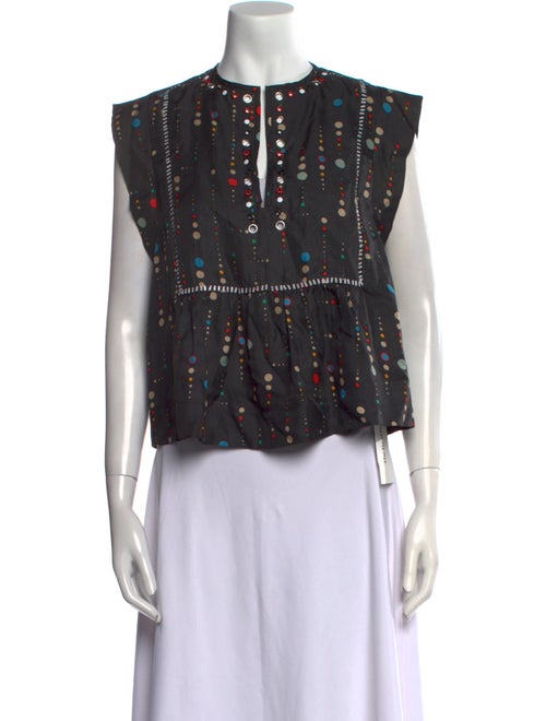 Isabel Marant Silk Printed Top