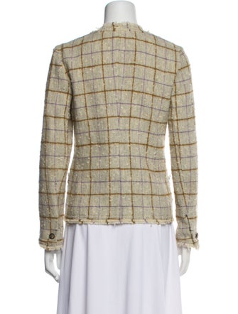 Isabel Marant Wool Plaid Print Blazer