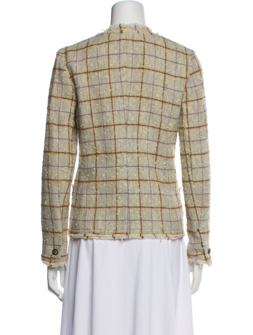 Isabel Marant Wool Plaid Print Blazer