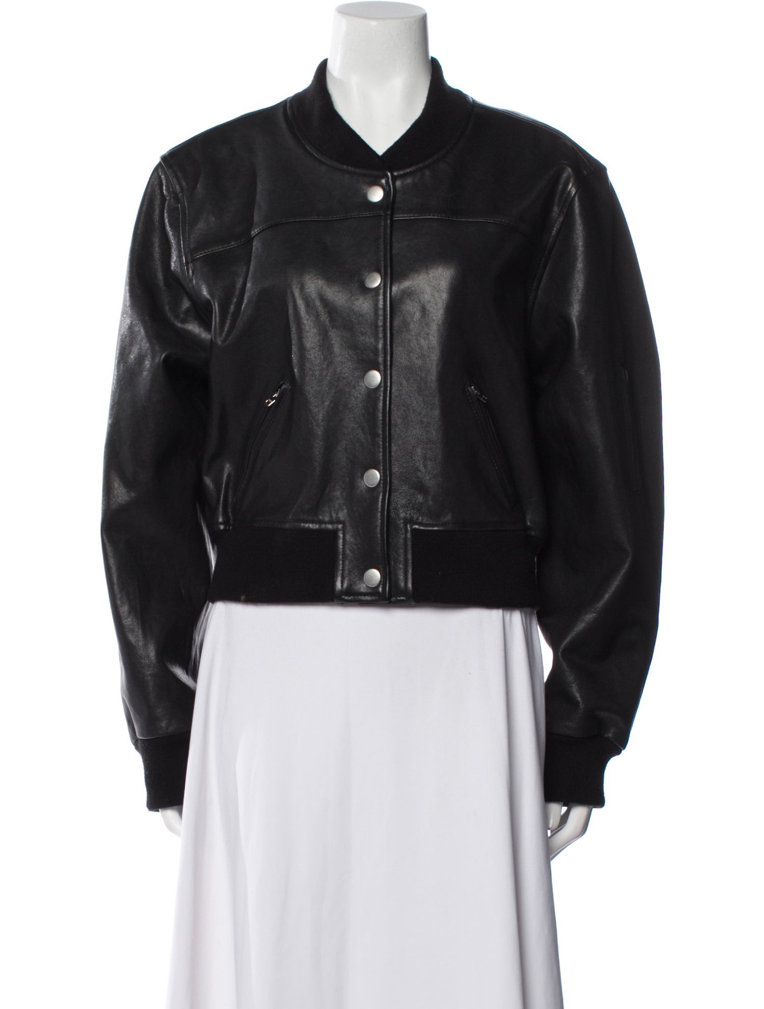Isabel Marant Lamb Leather Bomber Jacket