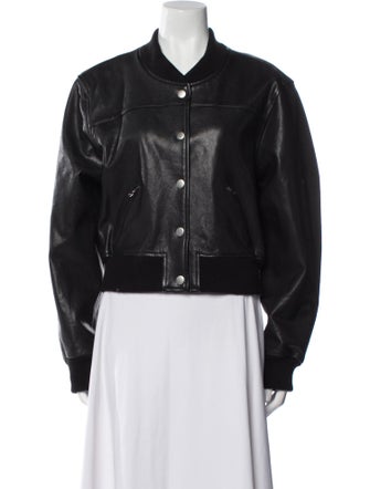 Isabel Marant Lamb Leather Bomber Jacket