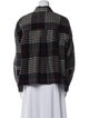 Isabel Marant Virgin Wool Plaid Print Jacket