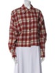 Isabel Marant Virgin Wool Plaid Print Blazer