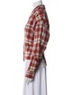 Isabel Marant Virgin Wool Plaid Print Blazer