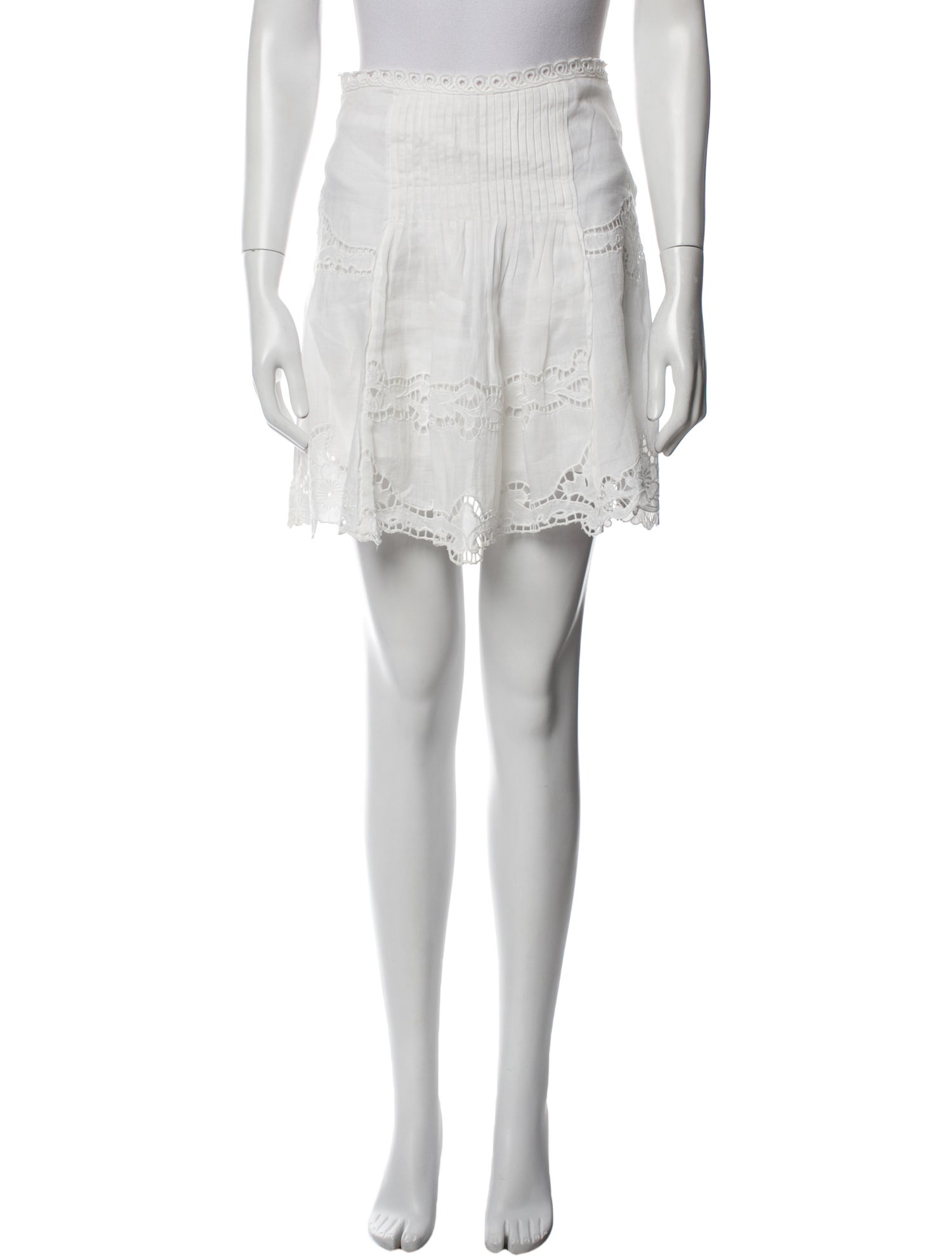 Isabel Marant Eyelet Trim Mini Skirt