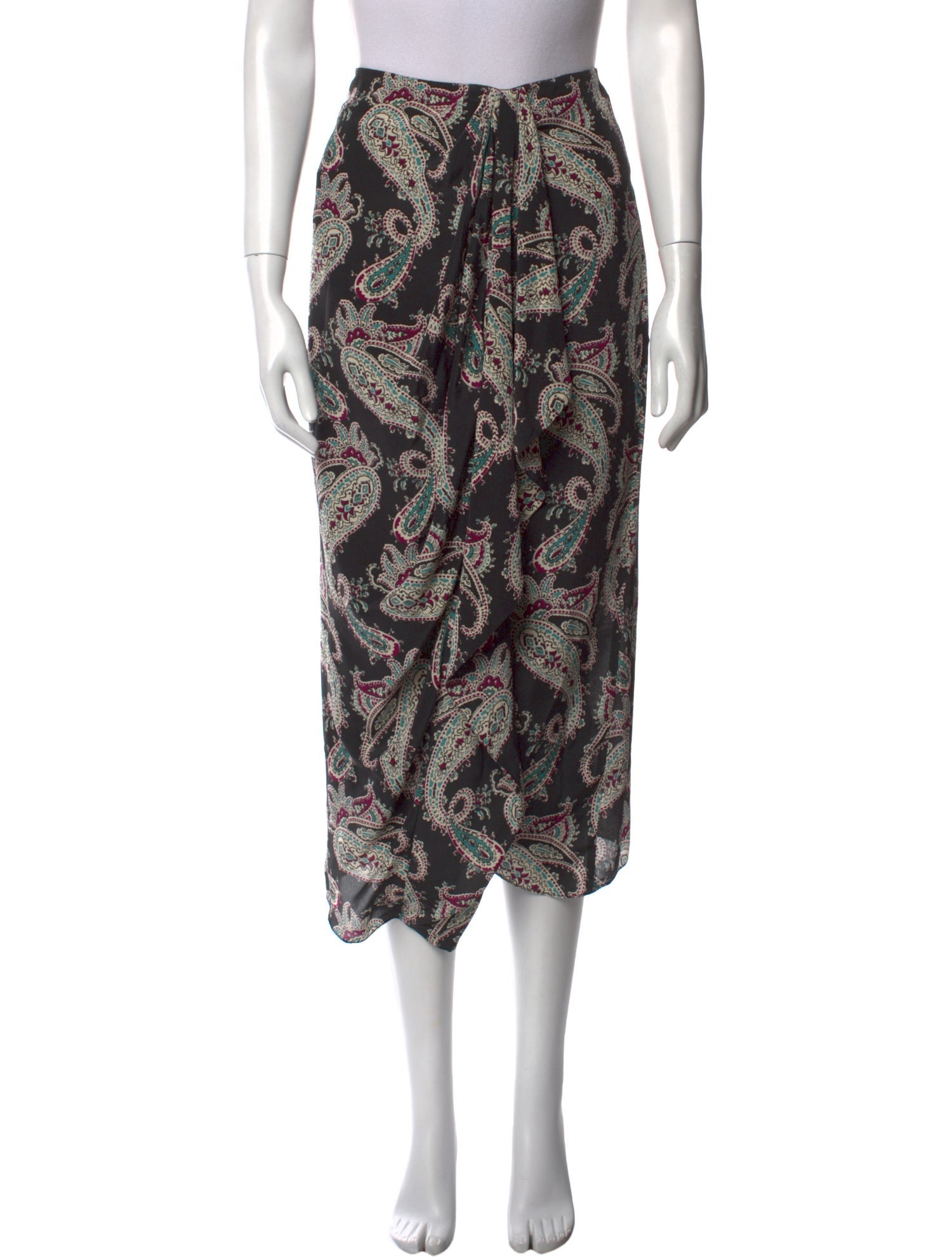 Isabel Marant Silk Midi Length Skirt