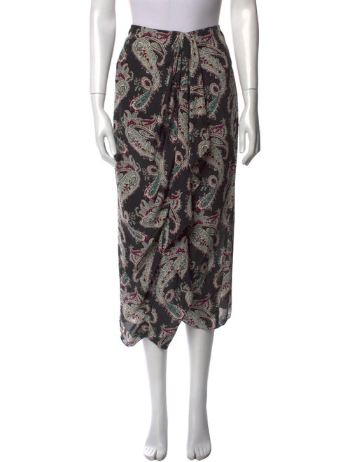 Isabel Marant Silk Midi Length Skirt
