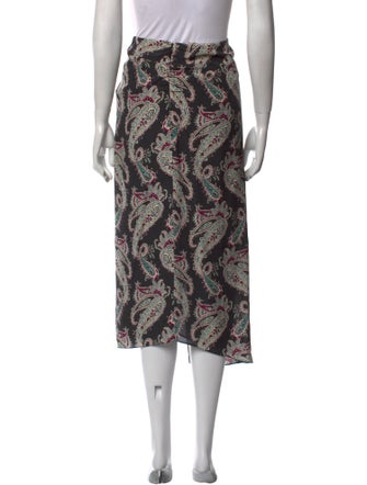 Isabel Marant Silk Midi Length Skirt
