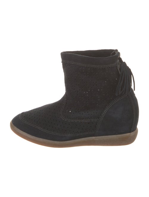 Isabel Marant Suede Tassel Accents Sock Boots